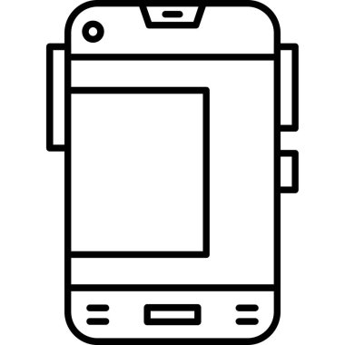 Smartphone Simgesi, vektör illüstrasyonu.