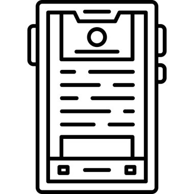 Telefon ikonu. Web için telefon vektör simgelerinin özet çizimi