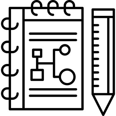 belge simgesi vektör illüstrasyonu