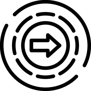 Modern bir simgenin vektör illüstrasyonu