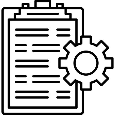 belge teçhizat ayarları simgesi ana hat biçiminde