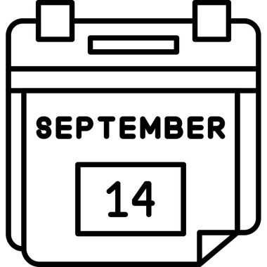 Takvim simgesi tasarımı, vektör illüstrasyonu