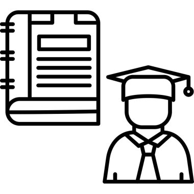 yüksek lisans öğrencisi simgesi, özet biçimi