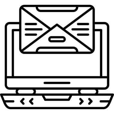 bilgisayar e- posta simgesi