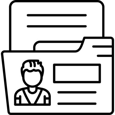 iş adamı simgesi vektör illüstrasyonu