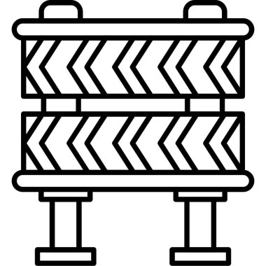 Bariyer Simgesi, vektör illüstrasyonu