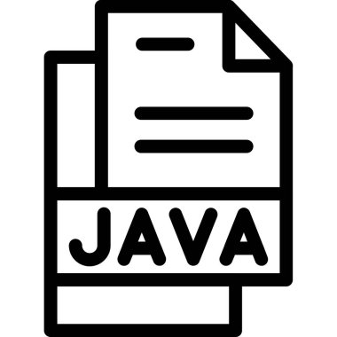 java java dosya vektör illüstrasyonu