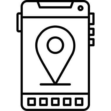 gps konum simgesi taslak biçimi