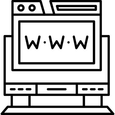 tarayıcı web simge vektör çizim