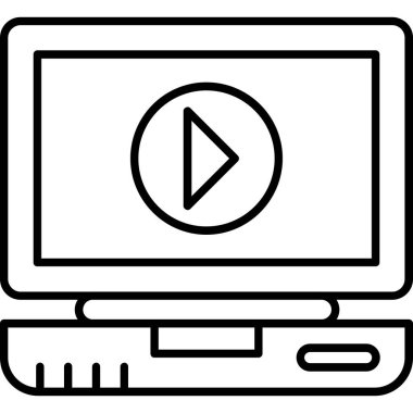 TV simgesi, vektör illüstrasyonu