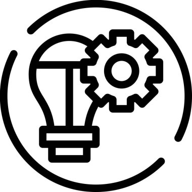 ampul simgesi, vektör illüstrasyonu