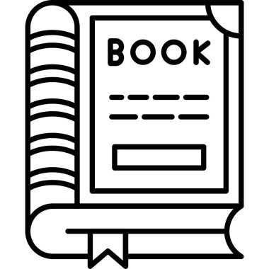 kitap simgesi, vektör illüstrasyonu