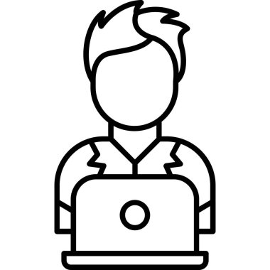 Çevrimiçi eğitim hattı simgesi.