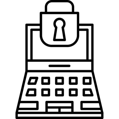 Parola simgesini ana hat biçiminde kilitle