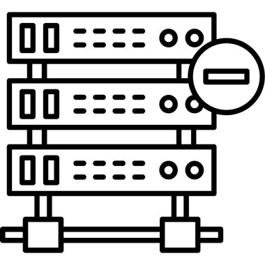 sunucu sunucu simgesi ana hat biçiminde