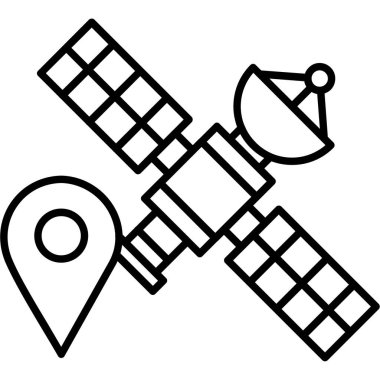 Uydu anten simgesi, özet biçimi