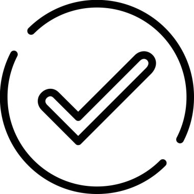 işaret simgesini işaretle, vektör illüstrasyonu