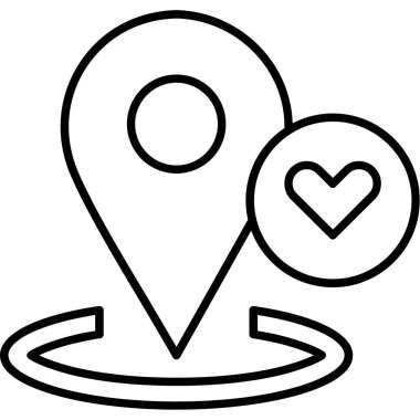 gps pin haritası simgesi, vektör illüstrasyonu