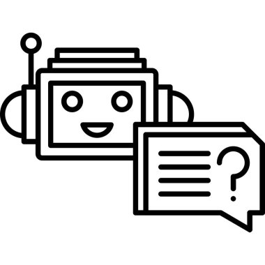 Sohbet simgesi, vektör çizimi