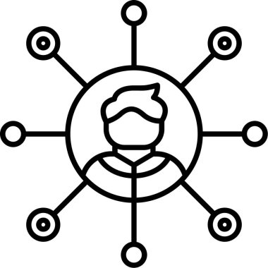 ağ bağlantısı simgesi ana hat biçiminde