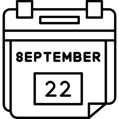 Eylül takvimi, vektör tasarımı