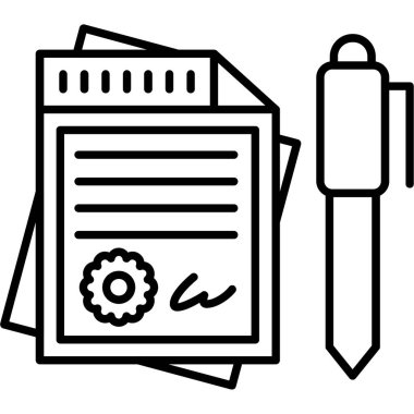 Belge simgesi ve satır tasarımı içeren kontrol listesi