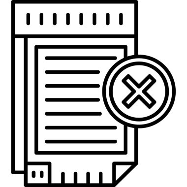 belge simgesi, vektör çizimi