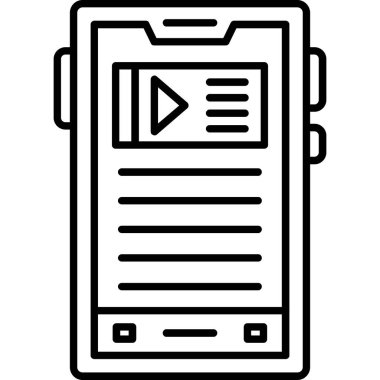 Film kamerası ikonu. Beyaz arkaplanda izole edilmiş web tasarımı için sinema film vektör simgesi