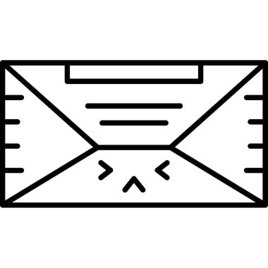 zarf e- posta iletisi izole edilmiş ikon vektör illüstrasyon tasarımı