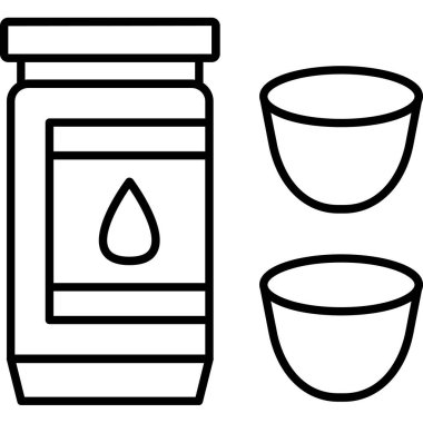 İlaç şişesinin vektör illüstrasyonu