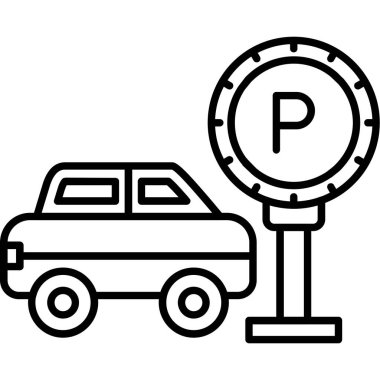 Park ikonu. özet vektörü