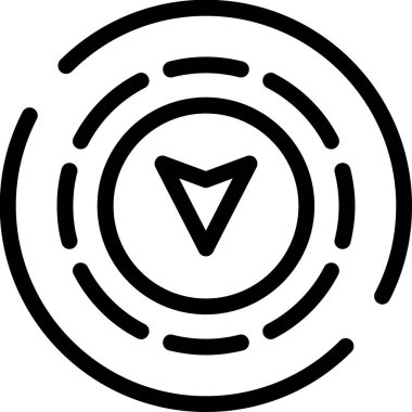 Modern bir simgenin vektör illüstrasyonu