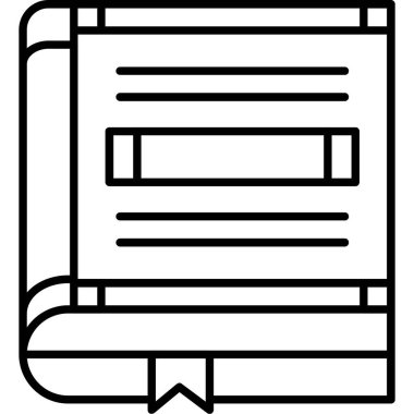 Bir kitabın vektör illüstrasyonu