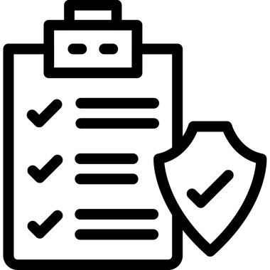 Kontrol listesi simgesi vektör illüstrasyonu