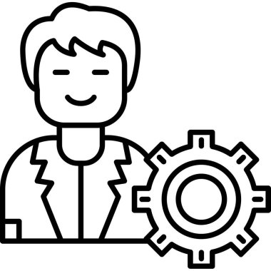 İş adamı vites simgesi