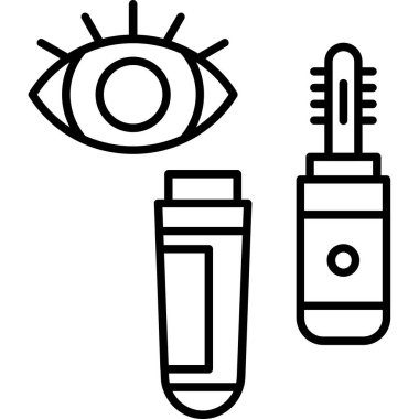 Göz testi simgesi, vektör illüstrasyonu