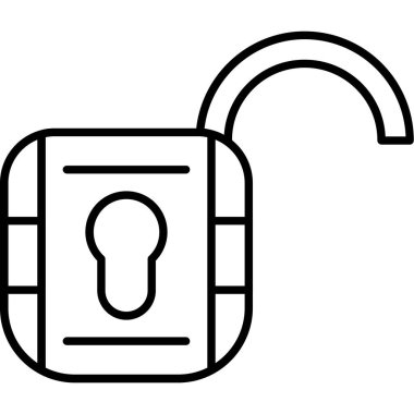 Anahtar deliği simgesiyle kilitle. ana kilit kilit vektör simgesi. ağ izole tasarımı