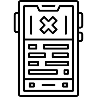 - Telefon. Web simgesi basit illüstrasyon