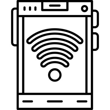 akıllı telefon simgesi vektör illüstrasyonu