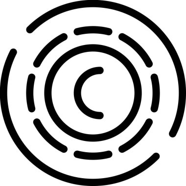 Hedef. Web simgesi basit illüstrasyon