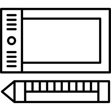 Web tasarımı ve çizgi vektör simgesi.