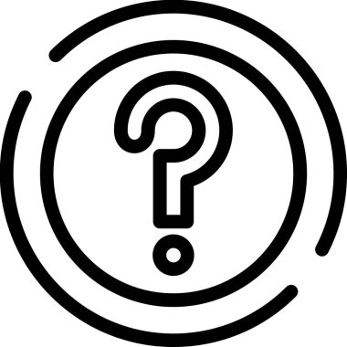 soru işareti simgesi, vektör illüstrasyonu