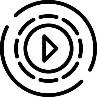 ses oynatıcı simgesi ana hat biçiminde