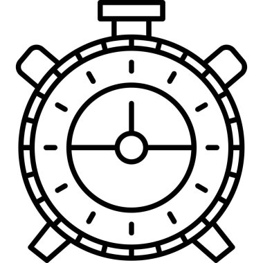 saat simgesi, vektör illüstrasyonu