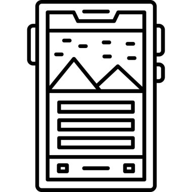 Smartphone Simgesi, vektör illüstrasyonu