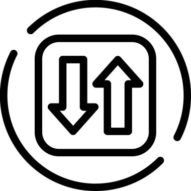 Ok. Web simgesi basit illüstrasyon