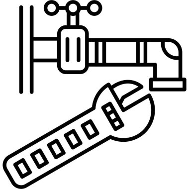 Yapılandırma ve onarım ikonu vektör illüstrasyonu