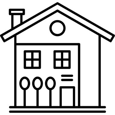 ev inşa vektör simgesi