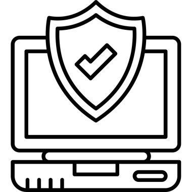 Kalkanlı laptop. Basit tasarım