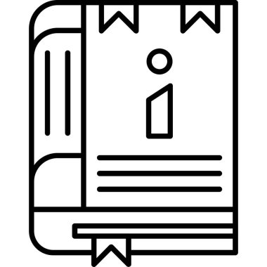 kitap simgesi, vektör illüstrasyonu